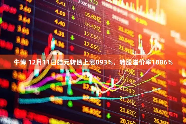牛博 12月11日皓元转债上涨093%，转股溢价率1086%
