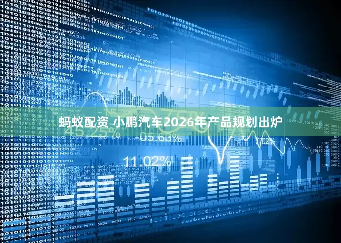 蚂蚁配资 小鹏汽车2026年产品规划出炉